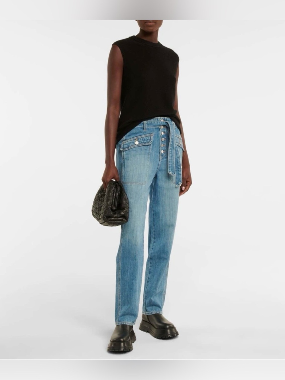Veronica Beard Rinley high-rise cropped Jeans Size 29